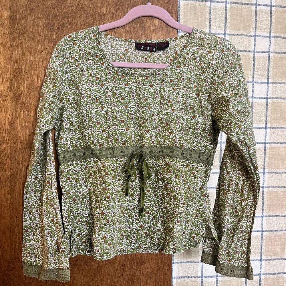 Vintage green blouse